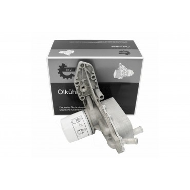 Radiateur d'Huile Moteur + Boitier Pour Ford Transit BK3Q6B624CB BK3Q6B624CC