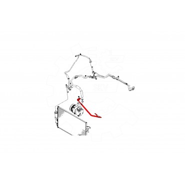 Tuyau de Clim Pour Chevrolet Lacetti Daewoo Nubira 96554356 96837745