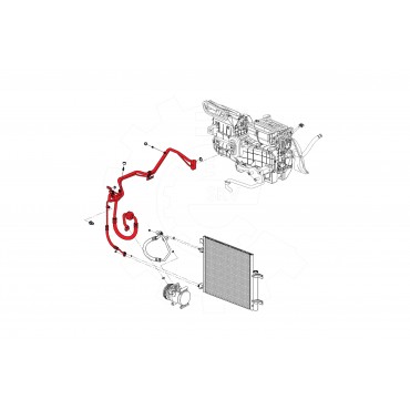 Tuyau de Clim Pour Chevrolet Spark 42334099 95233725