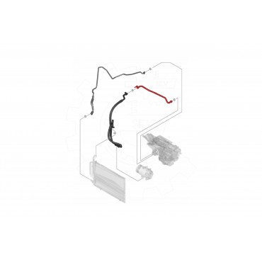Tuyau de Clim Pour Ford B-Max Fiesta VI 1750122 8V5119N617AB 8V5119N617AC