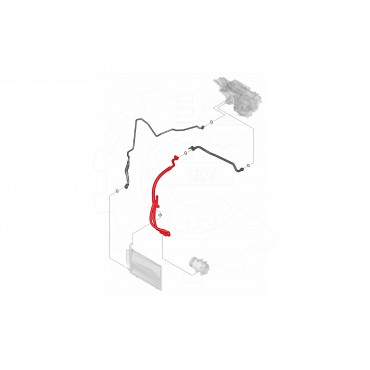 Tuyau de Clim Pour Ford Fiesta VI 8V5119D850BC 8V5119D850BD 8V5119D850BE