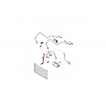 Tuyau de Clim Pour Ford Focus III Kuga II 1871830