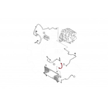 Tuyau de Clim Pour Mazda 6 GP9A61464A