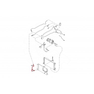 Tuyau de Clim Pour VW Sharan Seat Alhambra 7M3820720D