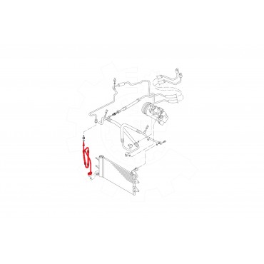 Tuyau de Clim Pour VW FOX Seat Skoda 5U0820741 6Q0820741 6Q0820741A 6Q0820741D