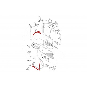 Tuyau de Clim Pour VW California T4 Camper Transporter IV 7D1820741A
