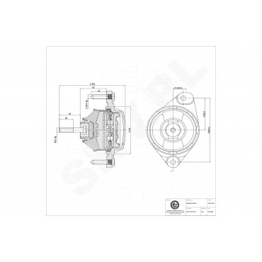 Support Moteur Gauche Pour Audi 80 Cabriolet Coupé 8A0199379B 8A0199379E