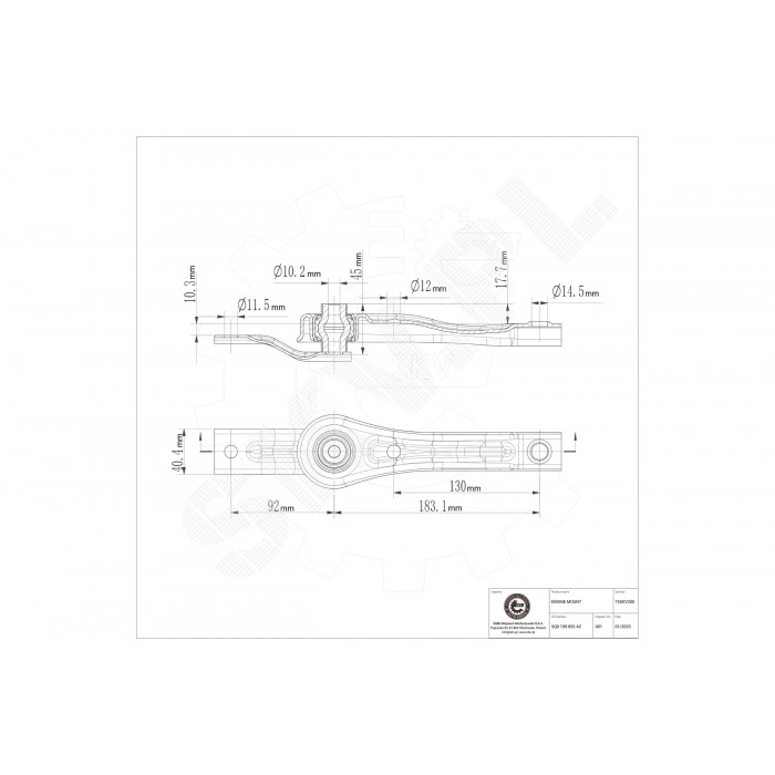 Support Moteur Arrière Pour VW Audi A3 Q2 Seat Skoda 5Q0199855AC 5Q0199855N