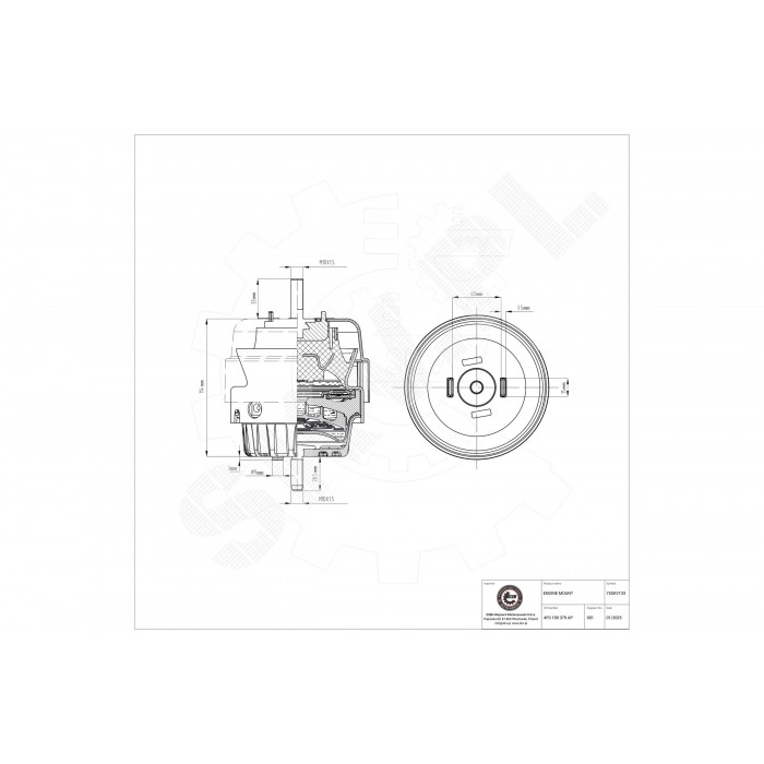 Support Moteur Gauche Pour Audi A6 4F0199379AP 4F0199379BF