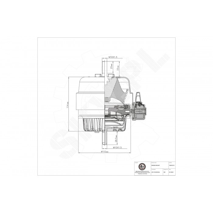 Support Moteur Droit Pour Audi A6 4F0199382BA 4F0199382BL 4F0199382D