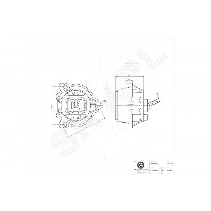 Support Moteur Droit Pour BMW Série 1 F20 F21 3 F30, F80 F31 X3 F25 22114079220