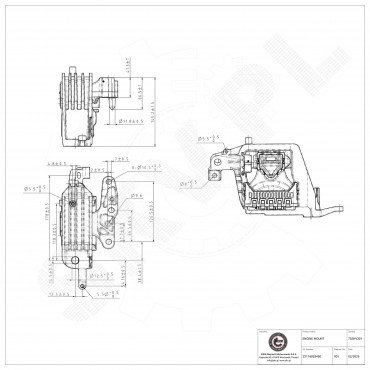 Support Moteur Droit Pour BMW Série 1 F40 2 F44 F45 F46 X1 F48 X2 F39 Mini Mini
