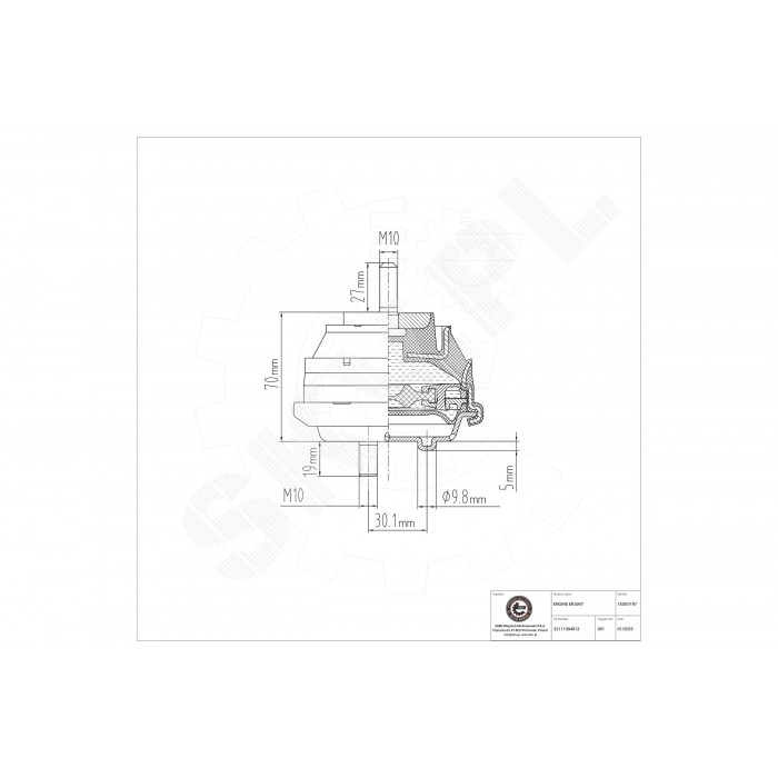 Support Moteur Gauche Pour BMW Série 3 E46 22111094813 22116771359 22116779971