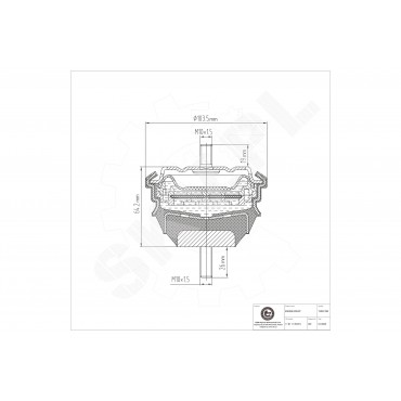 Support Moteur Avant Pour BMW Série 5 E34 7 E32 8 E31 Z8 E52 11811131678