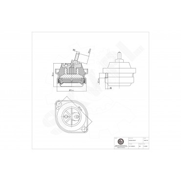 Support Moteur Gauche Pour BMW Série 5 E39 7 E38 22111092599 22111092823