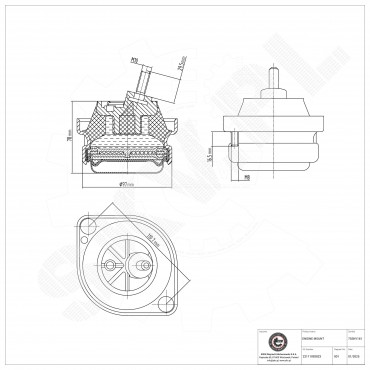 Support Moteur Gauche Pour BMW Série 5 E39 7 E38 22111092599 22111092823