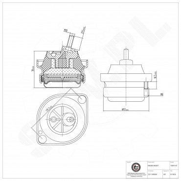 Support Moteur Droit Pour BMW Série 5 E39 7 E38 22111092824 22111092896
