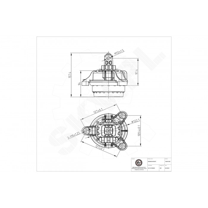 Support Moteur Droit Pour BMW Série 5 F07 F10 F11 22116780264 22116785602