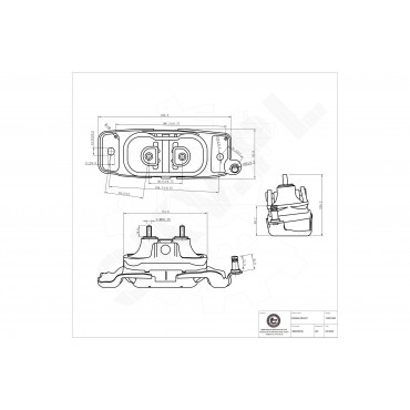 Support Moteur Droit Pour VW Chrysler Dodge 7B0199555 4880492AA 4880492AB