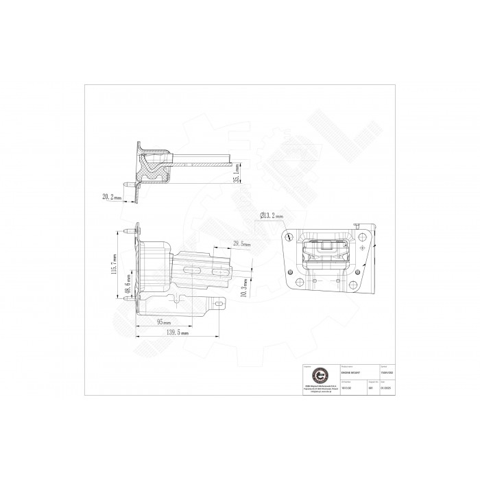 Support Moteur Gauche Pour Peugeot 207 Citroën C2 C3 DS3