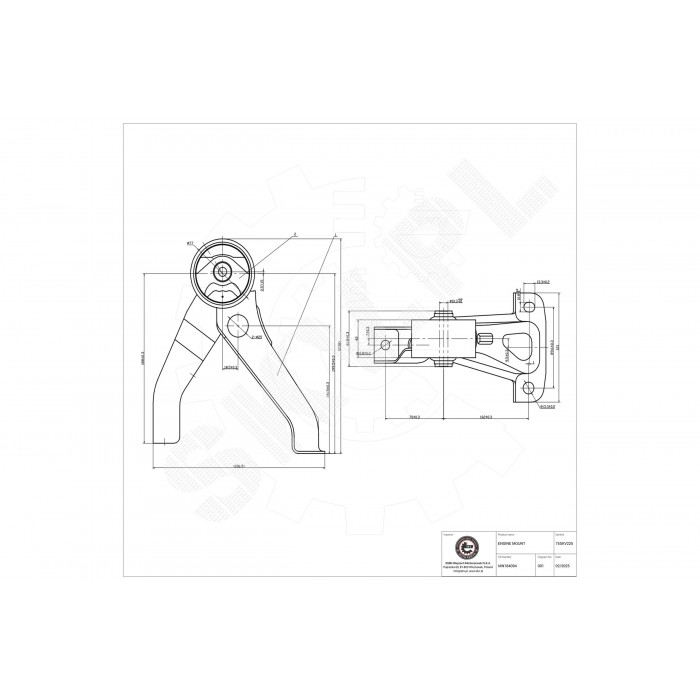 Support Moteur Droit Pour Peugeot 4007 4008 Citroën Mitsubishi 1807FT MN184094