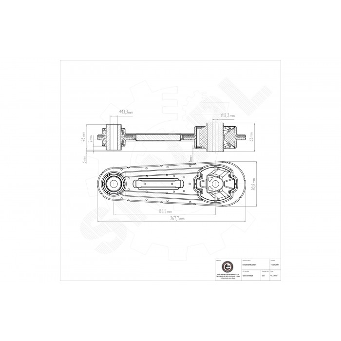 Support Moteur Arrière Pour Renault Grand Scénic II Logan Megane Dacia Logan