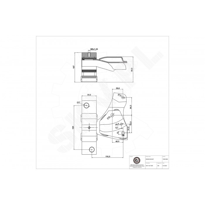 Support Moteur Droit Pour Renault Logan Sandero Dacia Logan Sandero