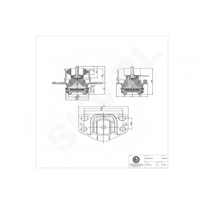 Support Moteur Droit Pour Renault Clio II Kangoo Thalia I Dacia Solenza