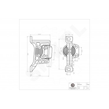 Support Moteur Droit Pour Ford C-Max II Focus III Volvo C30 S40 II V40 V50
