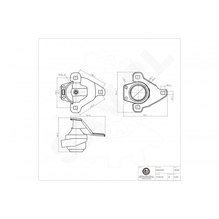 Support Moteur Droit Pour Ford Mondeo III 1123542 1S716F012AD