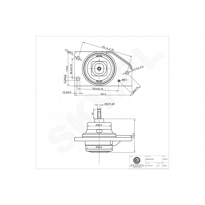 Support Moteur Droit Pour Hyundai Accent II III Kia RIO II A Trois Volumes