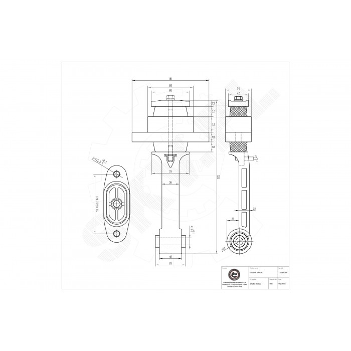 Support Moteur Arrière Pour Hyundai ix35 Tucson Kia Sportage