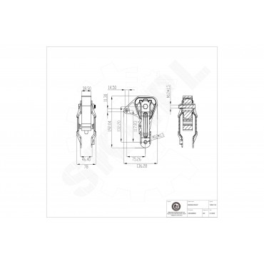 Support Moteur Arrière Pour Mercedes-Benz CLA Classe A B GLA 2462400809