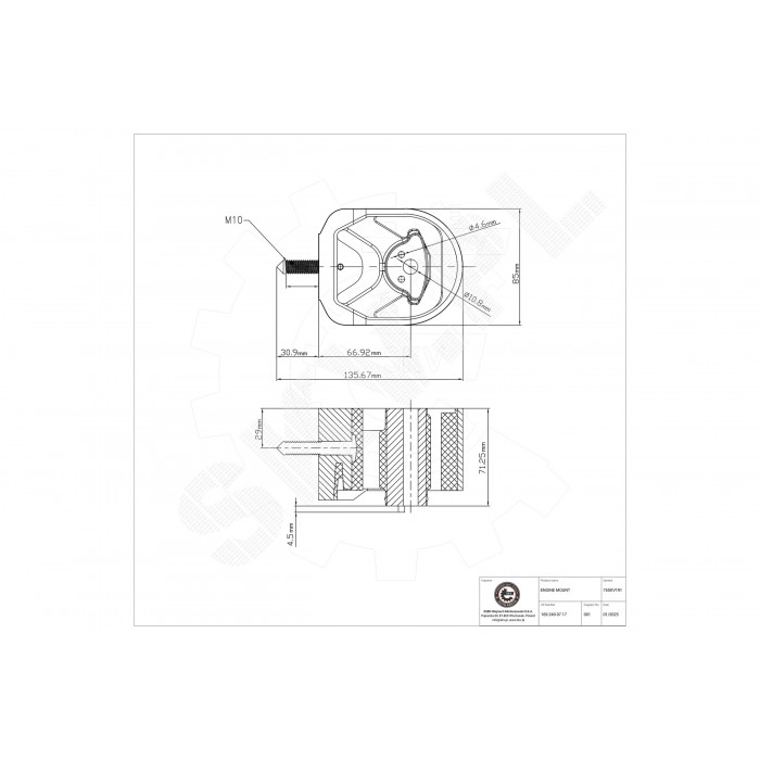 Support Moteur Pour Mercedes-Benz Classe A B 1692400717 1692401417 A1692400717