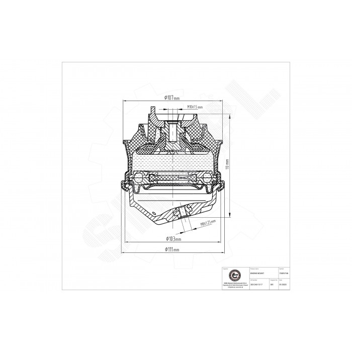 Support Moteur Gauche Pour Mercedes-Benz Classe C CLC T-Model CLK 2032401317