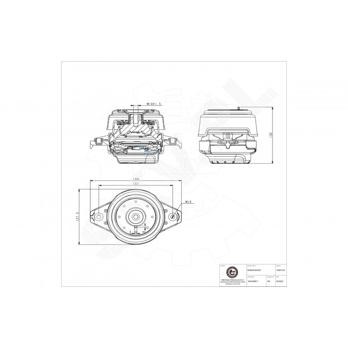 Support Moteur Gauche Pour Mercedes-Benz Classe GL M GLE GLS A1662405817