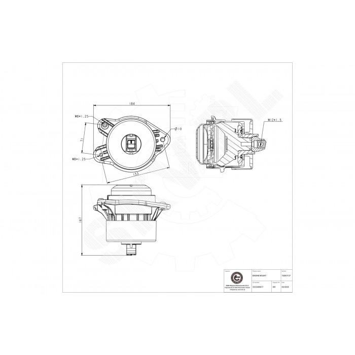 Support Moteur Droit Pour Mercedes-Benz Classe S 2222405017 A2222405017
