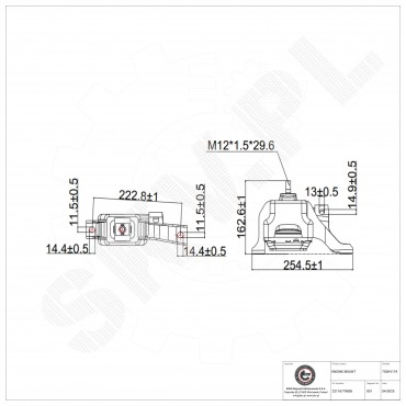 Support Moteur Droit Pour Mini Mini 22116779805