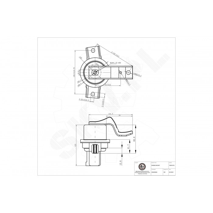 Support Moteur Gauche Pour Mitsubishi Lancer VII MR491479