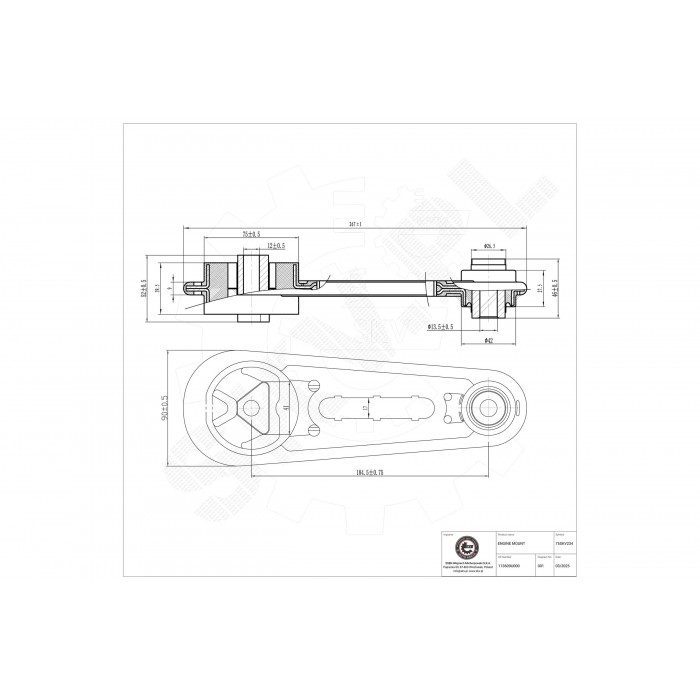 Support Moteur Arrière Pour Nissan AD Van Tiida Wingroad/AD Wagon Nissan (Dfac)