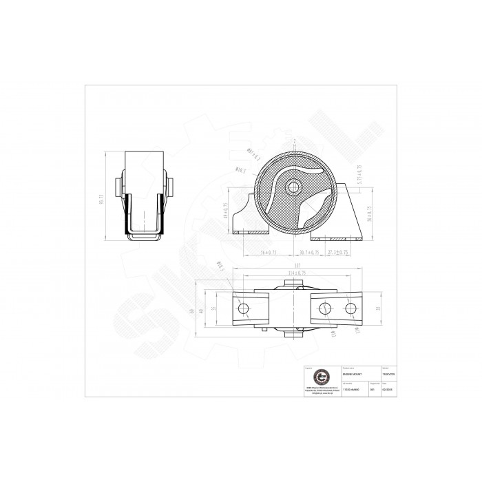 Support Moteur Arrière Pour Nissan Almera II Sunny IV 113204M400 11320BM500