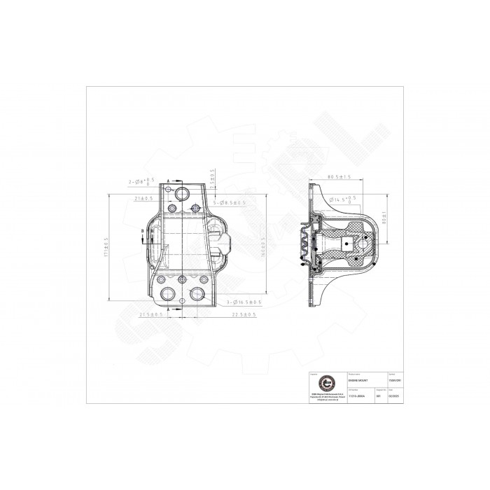 Support Moteur Avant Droit Pour Nissan Qashqai 11210JD000 11210JD00A