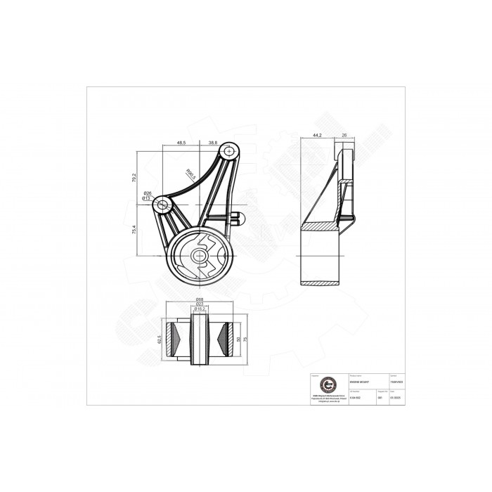 Support Moteur Avant Pour Opel Astra G Vauxhall Break Astravan Camionnette/Break