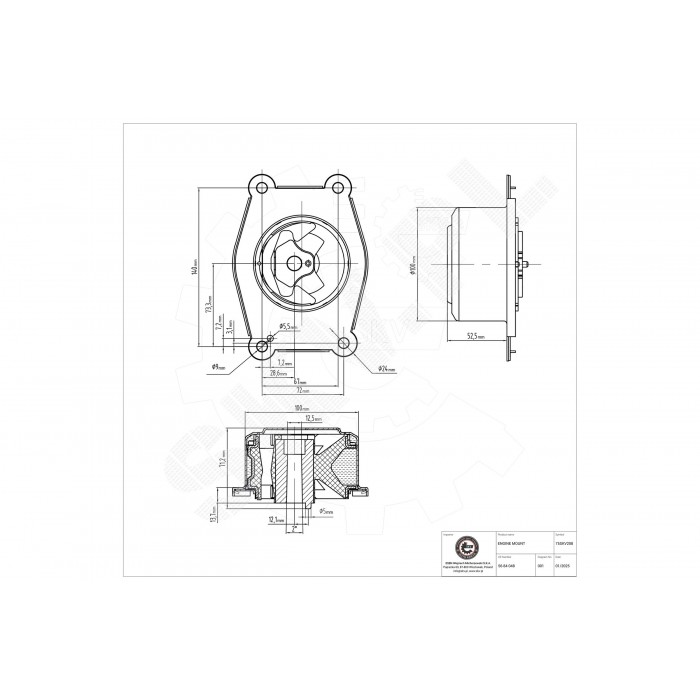 Support Moteur Avant Gauche Pour Opel Astra G Zafira A Vauxhall Break