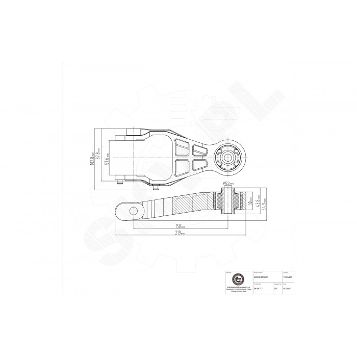 Support Moteur Arrière Pour Opel Combo Corsa C Meriva A Tigra 0684717