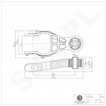 Support Moteur Arrière Pour Opel Combo Corsa C Meriva A Tigra 0684717