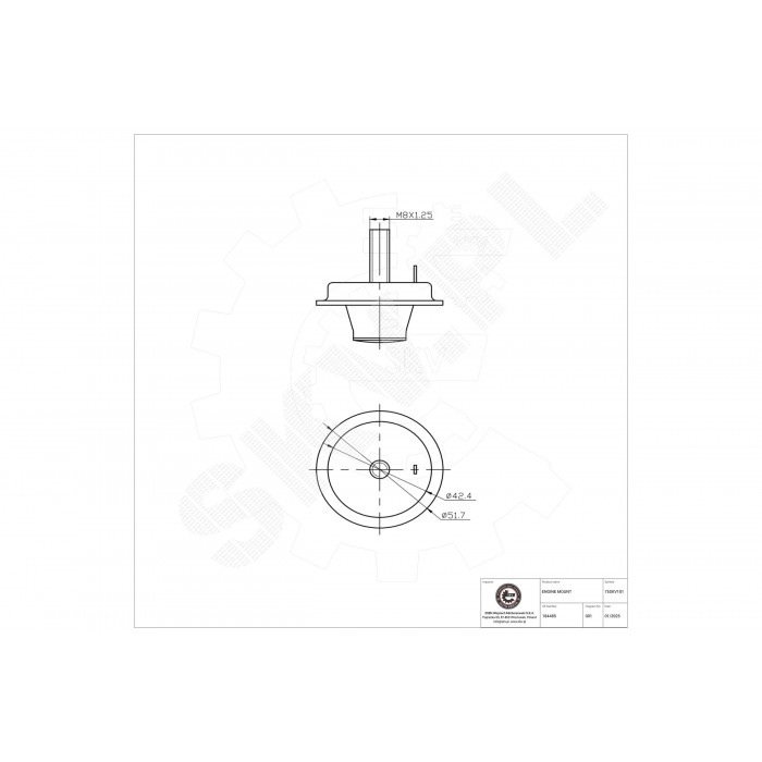 Support Moteur Pour Peugeot 206 184485 1844A3 1844A6