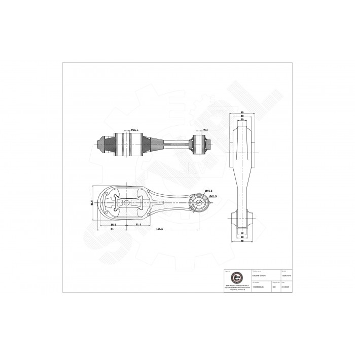 Support Moteur Arrière Pour Renault Fluence Grand Scénic III Megane 112380004R