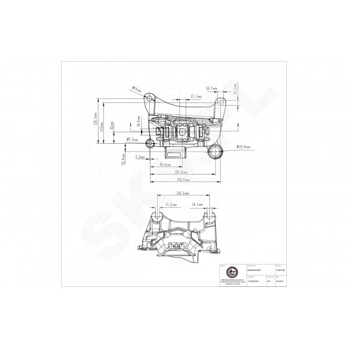 Support Moteur Gauche Pour Renault Fluence Grand Scénic III 112200013R