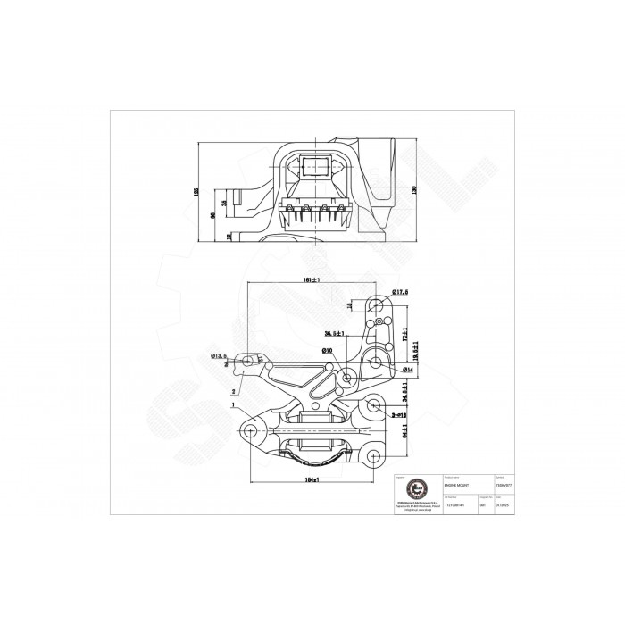 Support Moteur Droit Pour Renault Fluence Grand Scénic III Megane CC 112100014R